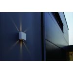 GEMINI BEAMS 10W 400lm 3000K IP54 MATT FEHÉR KÜLTÉRI FALI LED LÁMPA