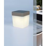 TABLE 1W 100lm 3000K IP44 NAPELEMES KÜLTÉRI HORDOZHATÓ ASZTALI LÁMPA EZÜST