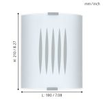 GRAFIK E27 1X60W FALI/MENNYEZETI LÁMPA