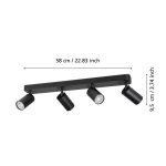 TELIMBELA-Z GU10-LED 4X4,9W 5520LM 2700-6500K+RGB MENNYEZETI SPOT LÁMPA