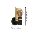 HAYES E27 1X40W FALI LÁMPA