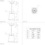 BOLIVIA E27 1X40W FÜGGESZTÉK