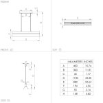 TARRAFO E27 4X40W FÜGGESZTÉK