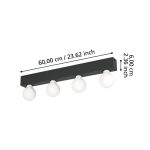 GUANAL E27 4X40W FALI LÁMPA