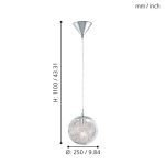 LUBERIO E27 1X60W FÜGGESZTÉK 