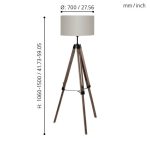 LANTADA E27 1X60W ÁLLÓLÁMPA
