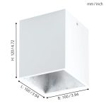 POLASSO 3,3W 340LM 3000K LED MENNYEZETI LÁMPA