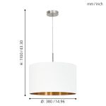 PASTERI E27 1x60W FÜGGESZTÉK