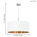 PASTERI E27 1x60W FÜGGESZTÉK