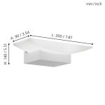 METRASS 5,6W 680LM 3000K LED FALI LÁMPA