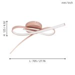 PALOZZA LED 19W 2700LM 3000K MENNYEZETI LÁMPA