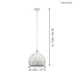 ROCCAFORTE E27 1X60W FÜGGESZTÉK
