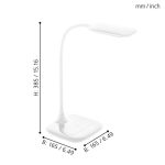 MASSERIE 3,4W 460LM 4000K LED ÍRÓASZTALI LÁMPA QI TÖLTŐVEL