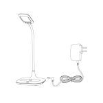 MASSERIE 3,4W 460LM 4000K LED ÍRÓASZTALI LÁMPA QI TÖLTŐVEL