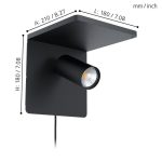 CIGLIE  GU10 LED 1X4,5W FALI LÁMPA QI TÖLTŐVEL