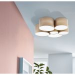 PASTORE 1 E27 6x40W TEXTIL MENNYEZETI LÁMPA