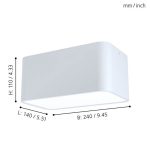 GRIMASOLA E27 2X25W MENNYEZETI LÁMPA