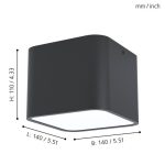 GRIMASOLA E27 1X25W MENNYEZETI LÁMPA
