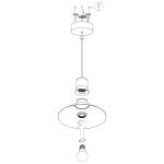 ABREOSA E27 1x28W IP20 FÜGGESZTÉK