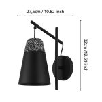 CANTERRAS E27 1X40W FALI LÁMPA