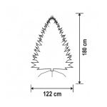 Műfenyő valósághű, 180cm