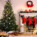 Műfenyő beépített LED világítással, valósághű, 150cm