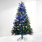 Műfenyő beépített LED világítással, valósághű, 180cm