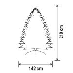 Műfenyő H210 cm D142 cm
