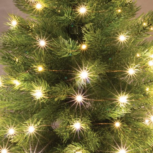 Micro LED fényfüzér, 50 melegfehér micro LED